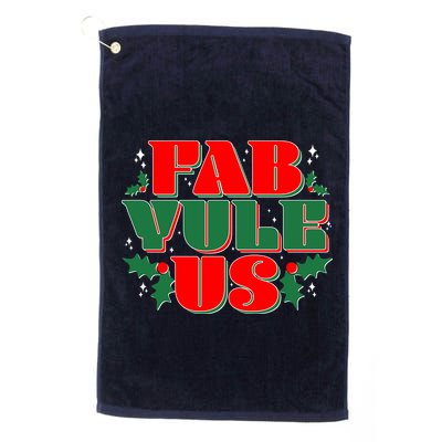 Funny Fab Yule Us Christmas Golf Towel