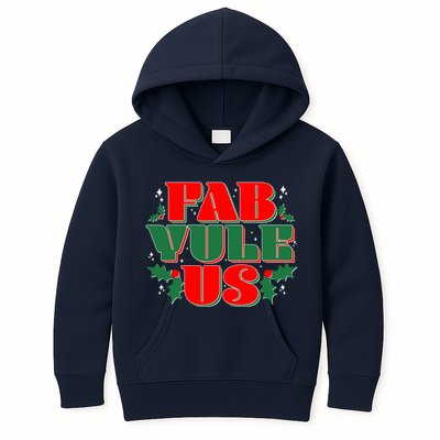 Funny Fab Yule Us Christmas Kids Hoodie