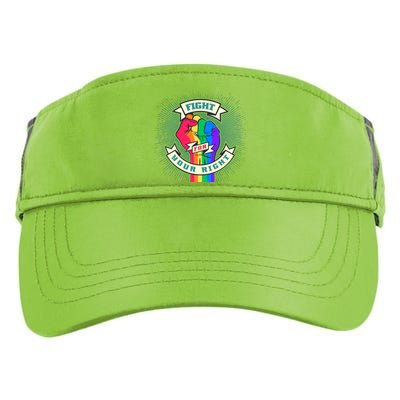 Fight For Your Right LGBT Pride Adult Drive Performance Visor