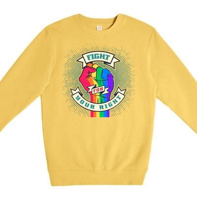 Fight For Your Right LGBT Pride Premium Crewneck Sweatshirt