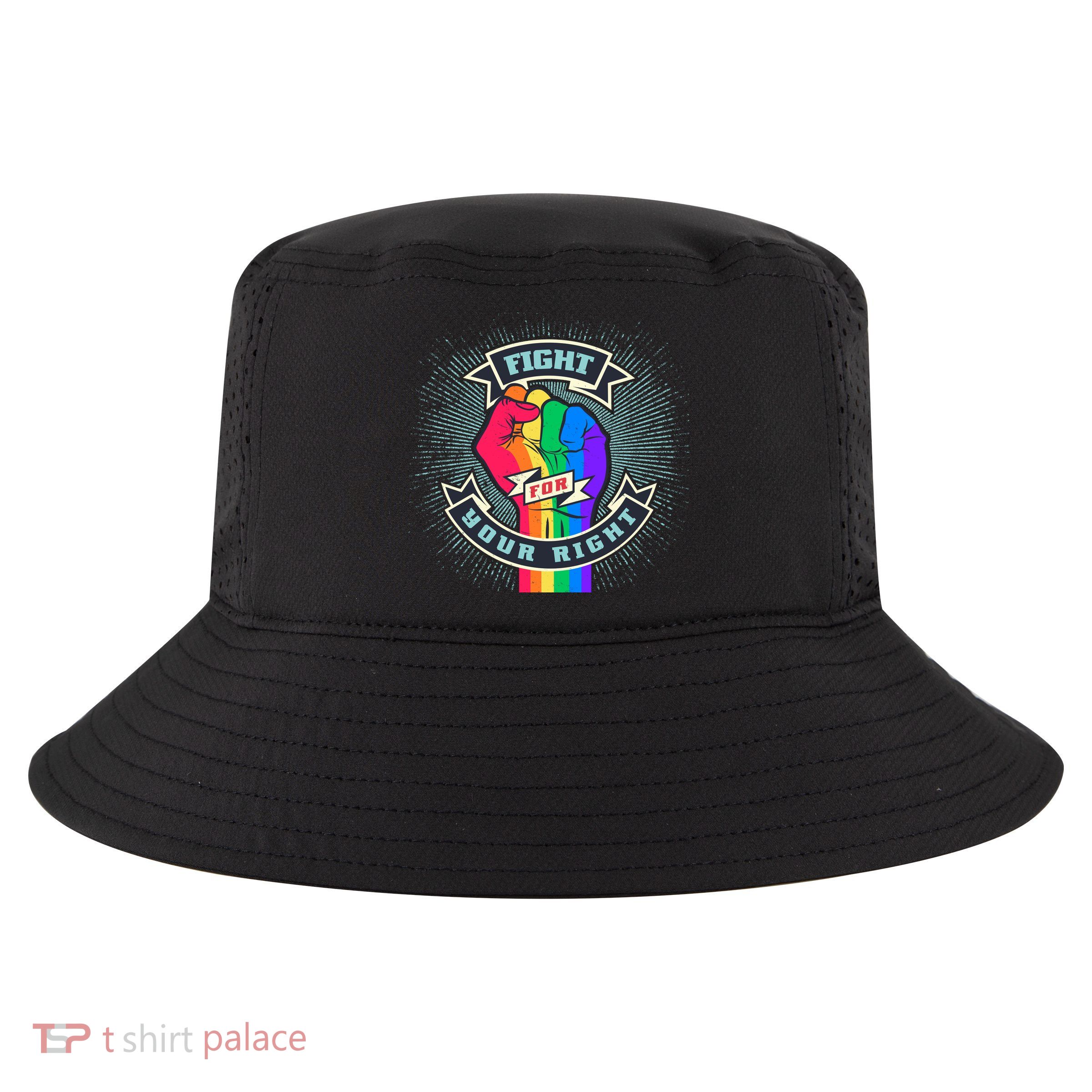 Fight For Your Right LGBT Pride Cool Comfort Performance Bucket Hat