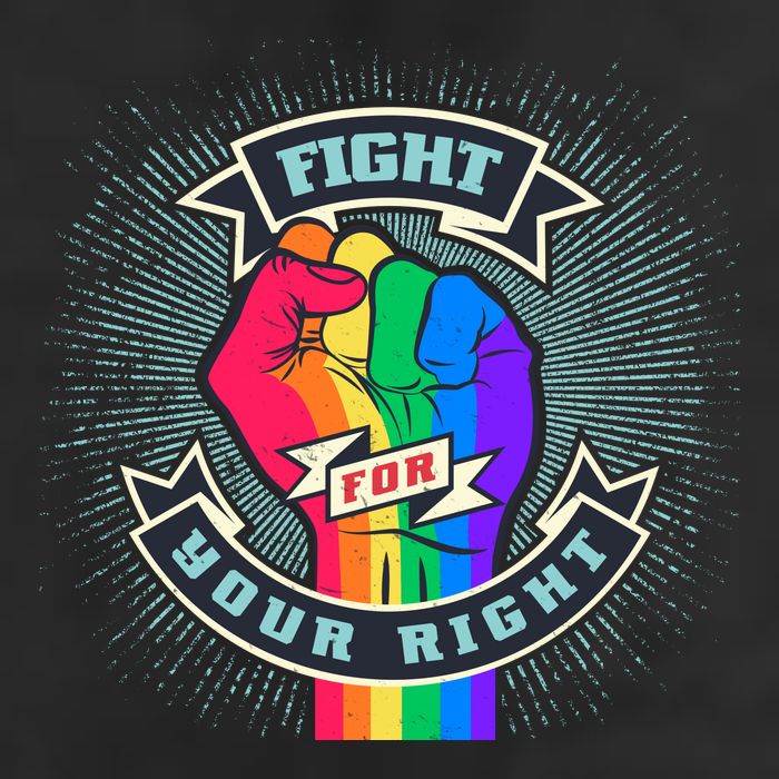 Fight For Your Right LGBT Pride Cool Comfort Performance Bucket Hat