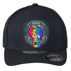 Fight For Your Right LGBT Pride Flexfit Unipanel Trucker Cap