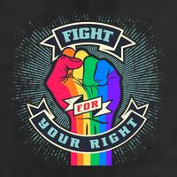 Fight For Your Right LGBT Pride 25L Jumbo Tote