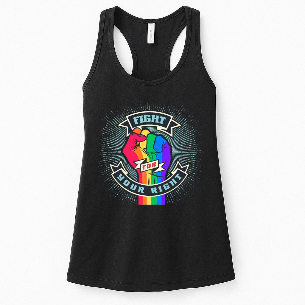 Fight For Your Right LGBT Pride Womens Tank Top