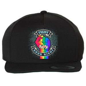 Fight For Your Right LGBT Pride Wool Snapback Cap