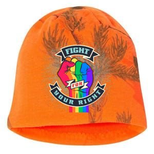 Fight For Your Right LGBT Pride Kati - Camo Knit Beanie