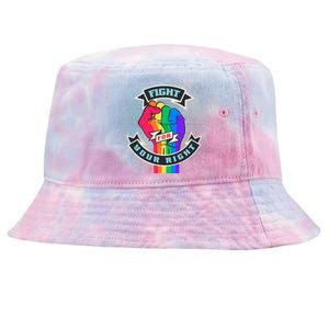 Fight For Your Right LGBT Pride Tie-Dyed Bucket Hat