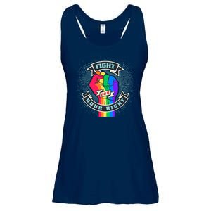 Fight For Your Right LGBT Pride Ladies Essential Flowy Tank