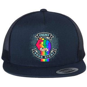 Fight For Your Right LGBT Pride Flat Bill Trucker Hat