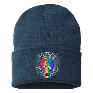 Fight For Your Right LGBT Pride Sustainable Knit Beanie