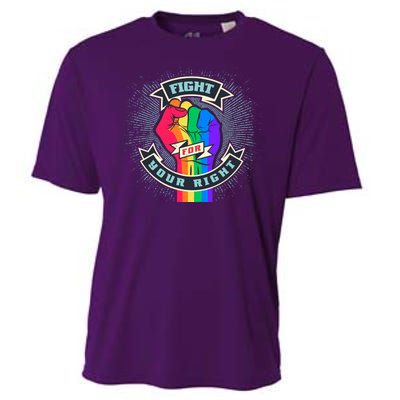 Fight For Your Right LGBT Pride Cooling Performance Crew T-Shirt