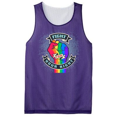 Fight For Your Right LGBT Pride Mesh Reversible Basketball Jersey Tank