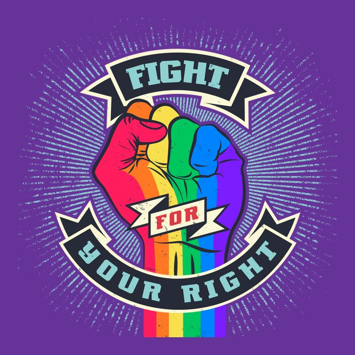 Fight For Your Right LGBT Pride Youth Performance Sprint T-Shirt