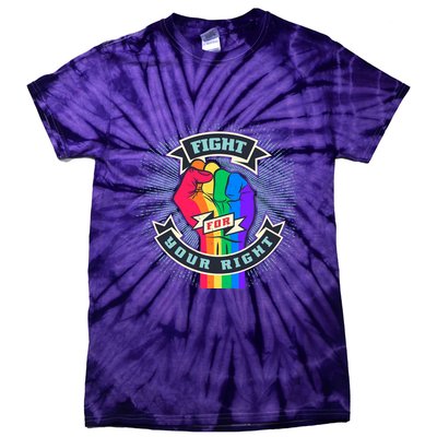 Fight For Your Right LGBT Pride Tie-Dye T-Shirt