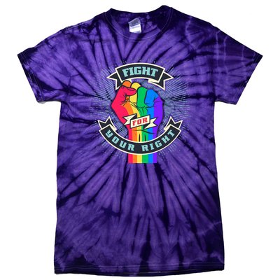 Fight For Your Right LGBT Pride Tie-Dye T-Shirt