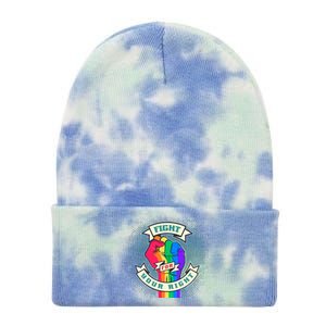 Fight For Your Right LGBT Pride Tie Dye 12in Knit Beanie