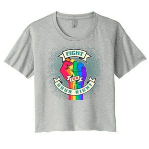 Fight For Your Right LGBT Pride Women's Crop Top Tee