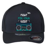 Fight For Your Right Ghetto Blaster Pop Band Musician Flexfit Unipanel Trucker Cap