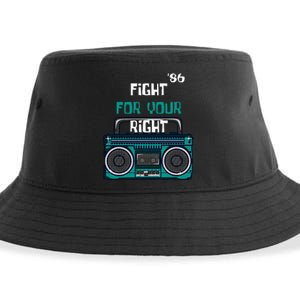 Fight For Your Right Ghetto Blaster Pop Band Musician Sustainable Bucket Hat