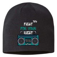 Fight For Your Right Ghetto Blaster Pop Band Musician Sustainable Beanie