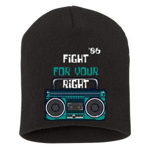 Fight For Your Right Ghetto Blaster Pop Band Musician Short Acrylic Beanie