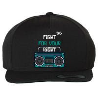 Fight For Your Right Ghetto Blaster Pop Band Musician Wool Snapback Cap