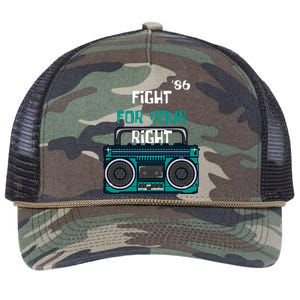 Fight For Your Right Ghetto Blaster Pop Band Musician Retro Rope Trucker Hat Cap