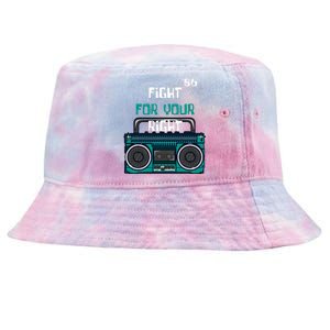 Fight For Your Right Ghetto Blaster Pop Band Musician Tie-Dyed Bucket Hat