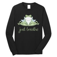 Funny Frog Yoga Meditation Tee Pilates Yoga Animals Lover Long Sleeve Shirt