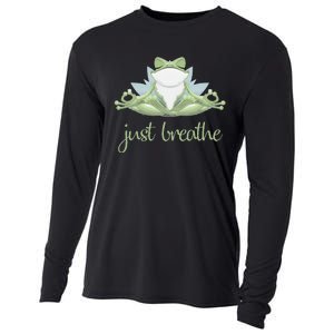 Funny Frog Yoga Meditation Tee Pilates Yoga Animals Lover Cooling Performance Long Sleeve Crew