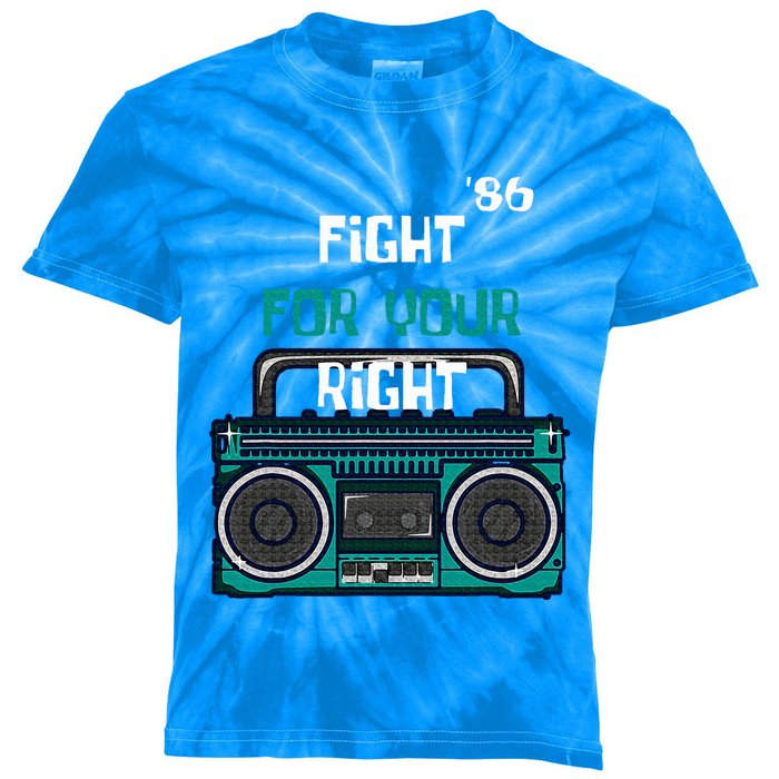 Fight For Your Right Ghetto Blaster Pop Band Kids Tie-Dye T-Shirt