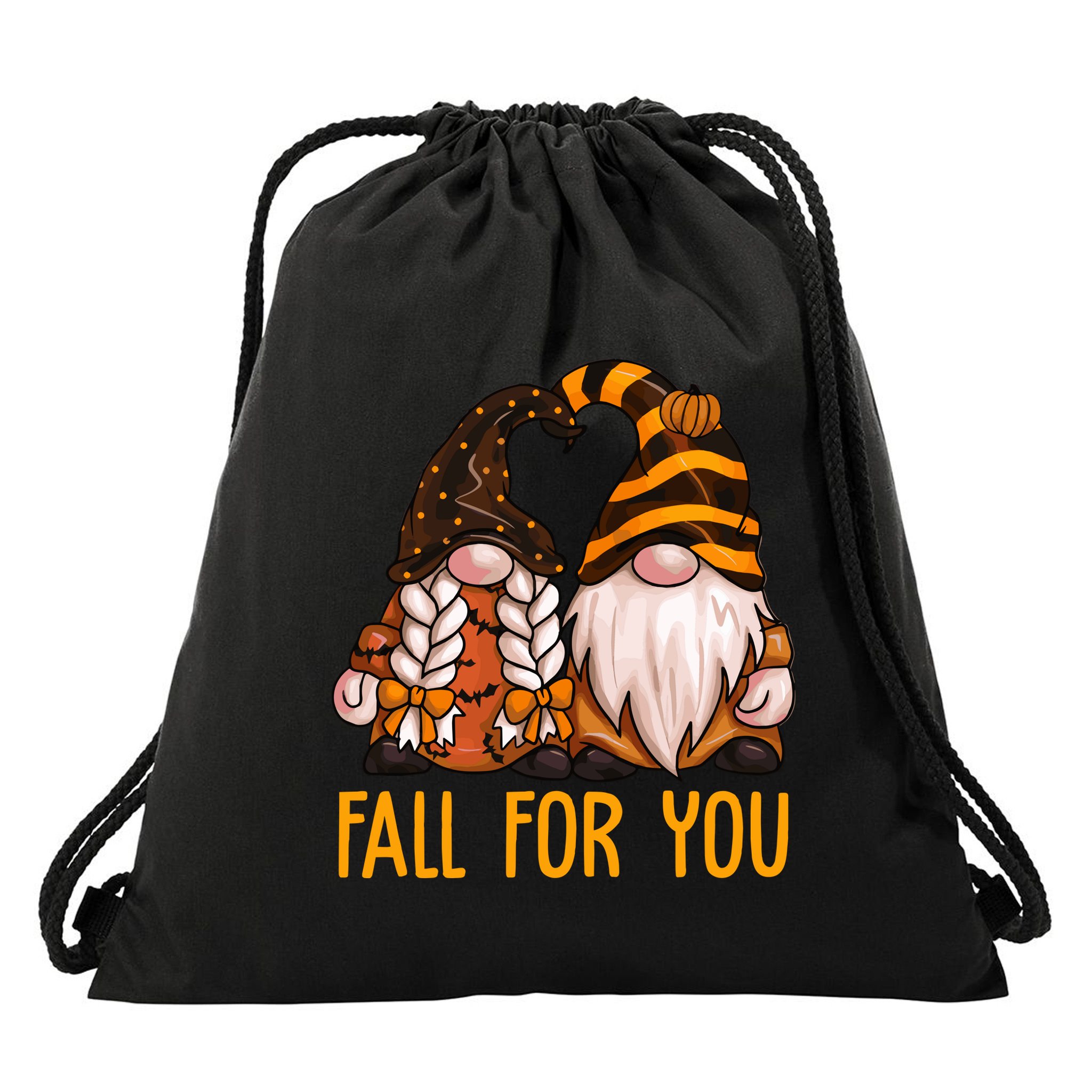 Fall For You Gnome Cute Drawstring Bag