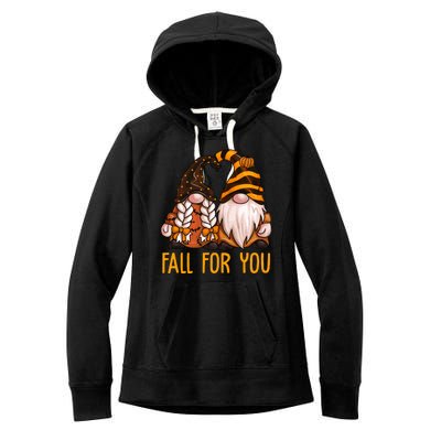 Fall For You Gnome Cute Women's Fleece Hoodie