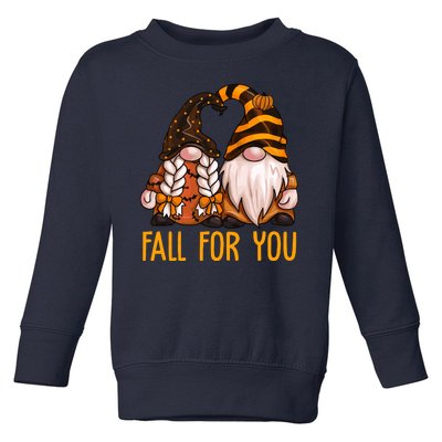 Fall For You Gnome Cute Toddler Sweatshirt