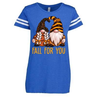 Fall For You Gnome Cute Enza Ladies Jersey Football T-Shirt