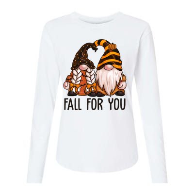 Fall For You Gnome Cute Womens Cotton Relaxed Long Sleeve T-Shirt