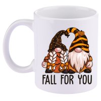 Fall For You Gnome Cute 11oz C Handle Ceramic Mug