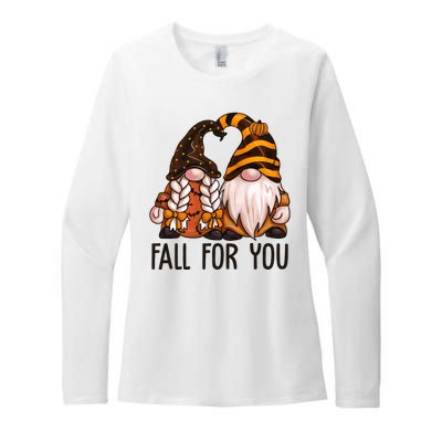 Fall For You Gnome Cute Womens CVC Long Sleeve Shirt