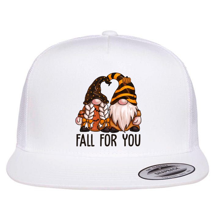 Fall For You Gnome Cute Flatbill Hat