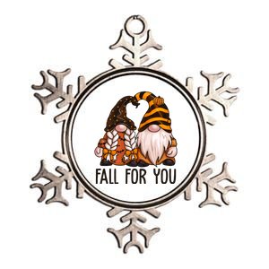 Fall For You Gnome Cute Metallic Star Ornament