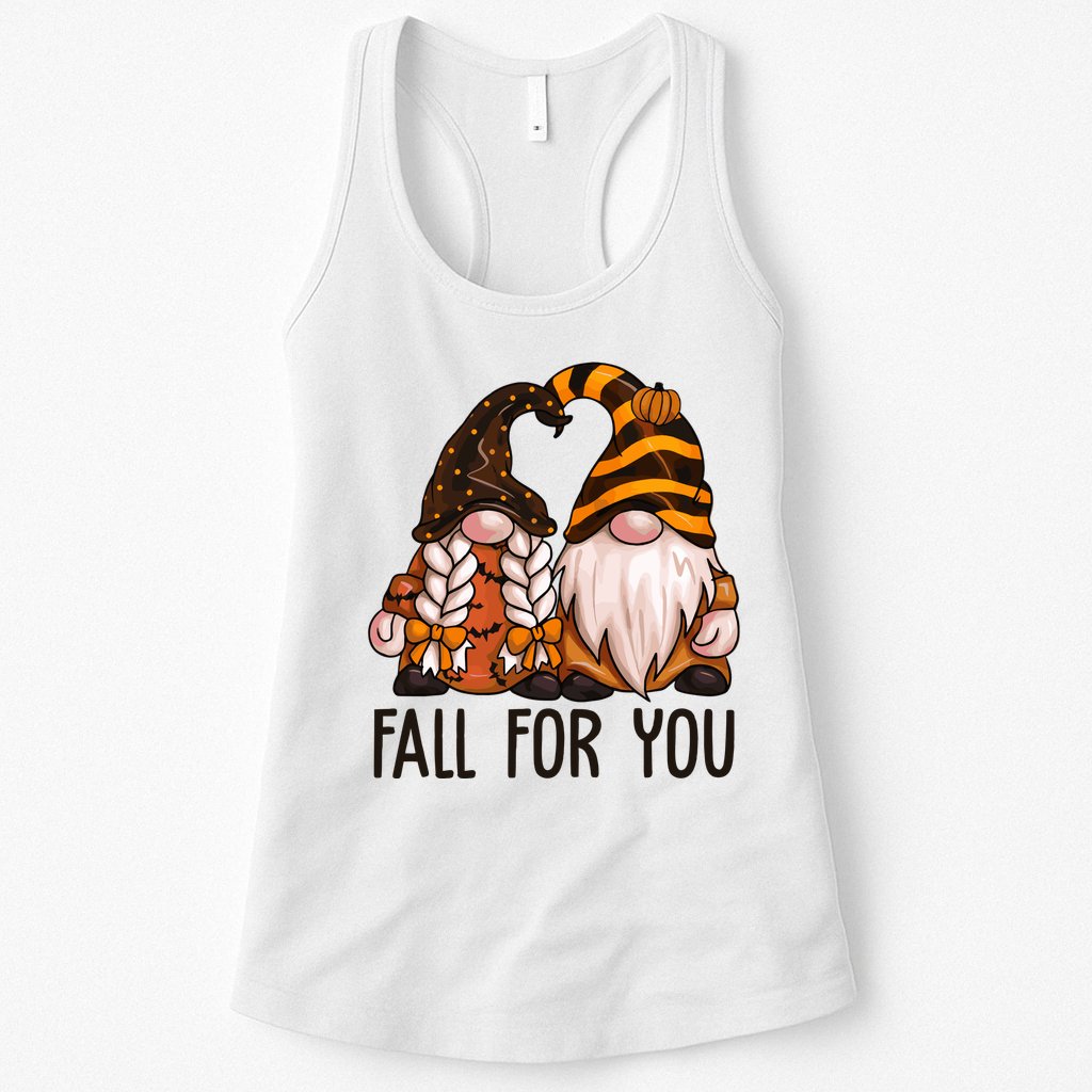 Fall For You Gnome Cute Womens Tank Top