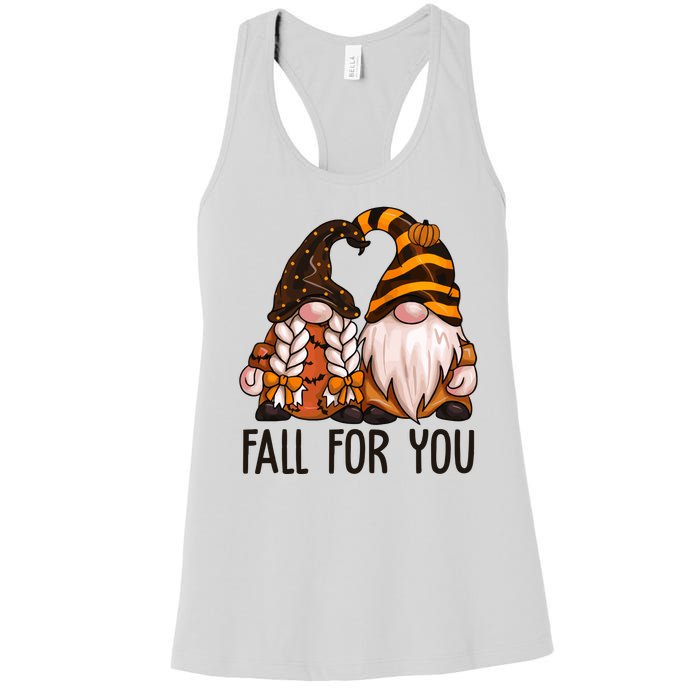 Fall For You Gnome Cute Women's Racerback Tank