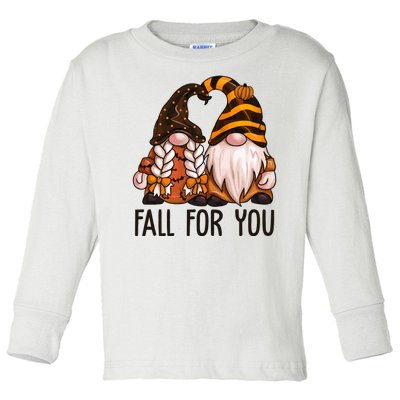 Fall For You Gnome Cute Toddler Long Sleeve Shirt