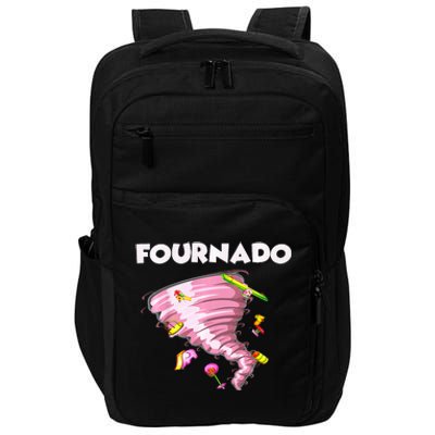 Fournado Four Year Old 4th Birthday Tornado Impact Tech Backpack