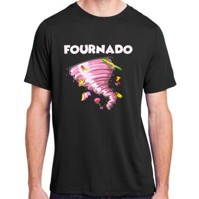 Fournado Four Year Old 4th Birthday Tornado Adult ChromaSoft Performance T-Shirt