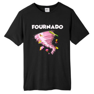 Fournado Four Year Old 4th Birthday Tornado Tall Fusion ChromaSoft Performance T-Shirt