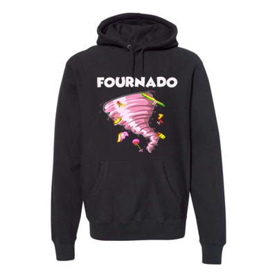 Fournado Four Year Old 4th Birthday Tornado Premium Hoodie