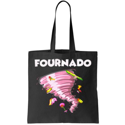 Fournado Four Year Old 4th Birthday Tornado Tote Bag