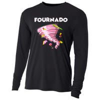 Fournado Four Year Old 4th Birthday Tornado Cooling Performance Long Sleeve Crew